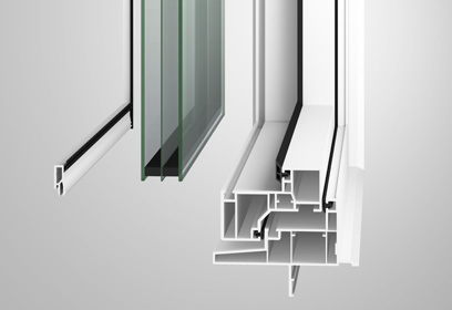 樹脂サッシの断面