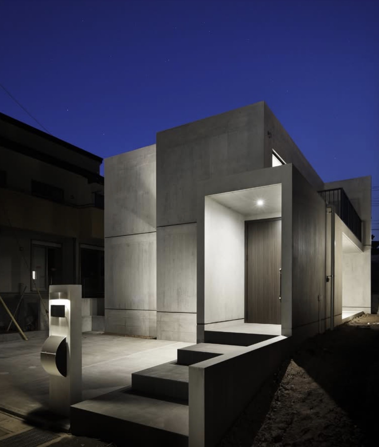 美しいRC住宅の外観