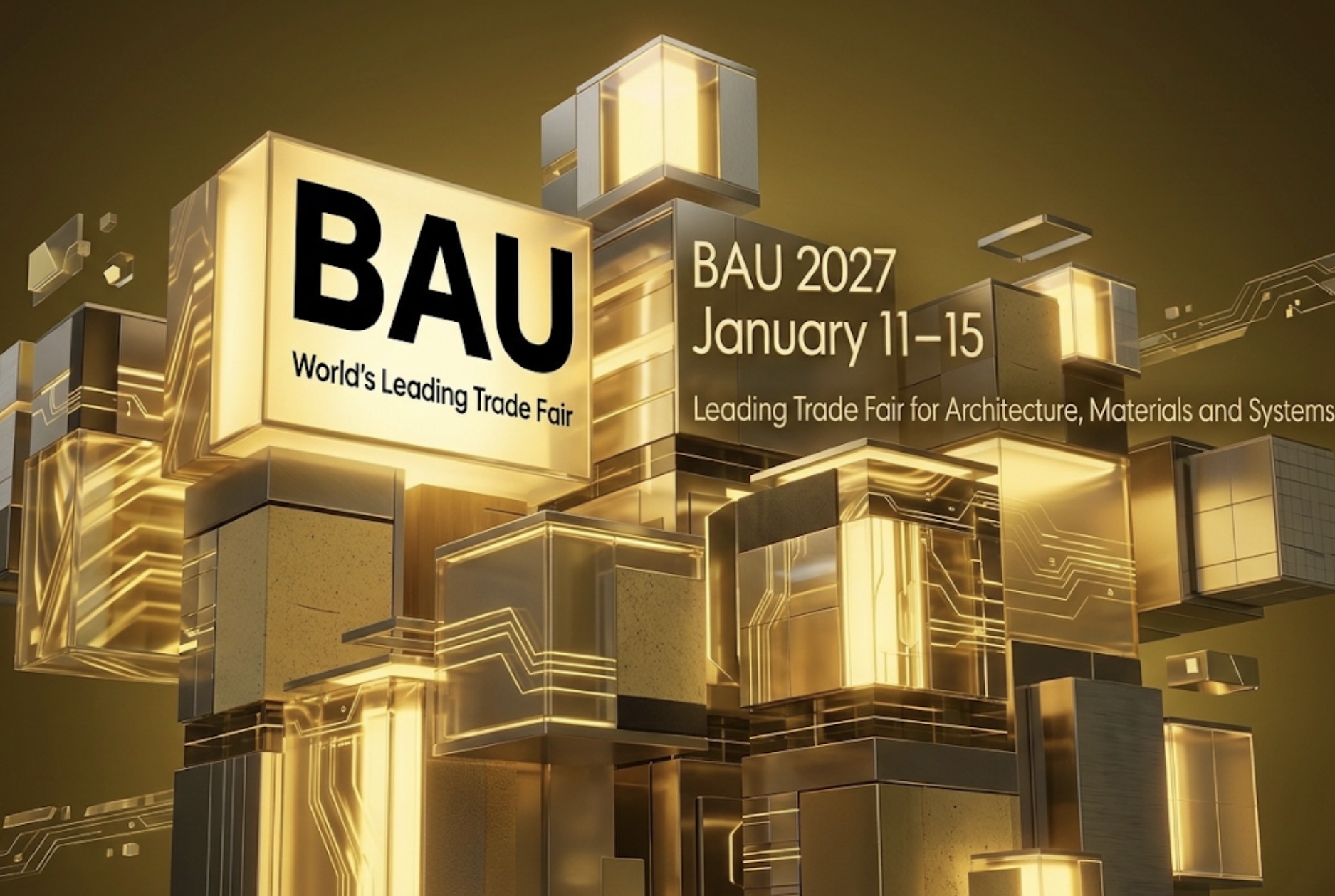 BAU 2027とSchücoを紹介するメインビジュアル