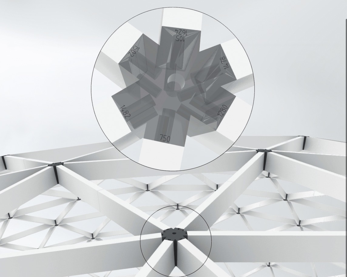 Schüco Grid2Shell node connection